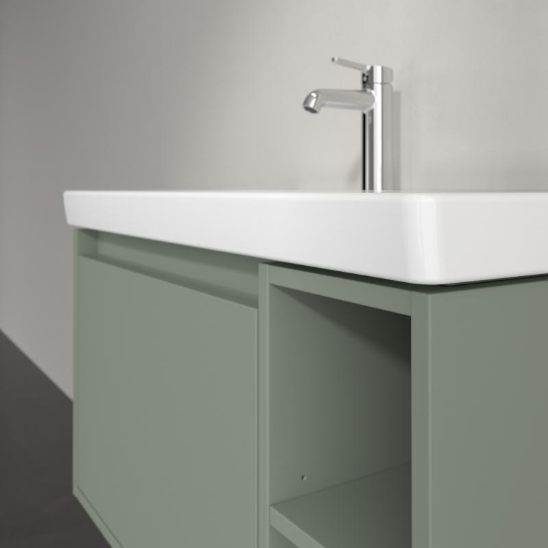 Mobilier suspendat pentru lavoar Villeroy & Boch Skyla 77,2 cm, Soft Close, soft green